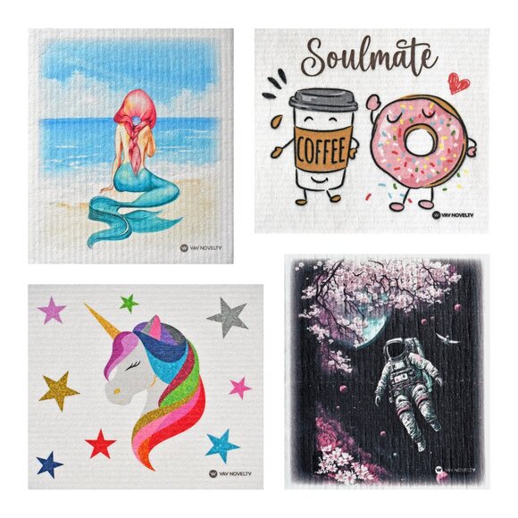 12-PK Eco-Friendly Swedish Dishcloths For Kitchen - Paper Towel Alternative - Picture 1 of 4